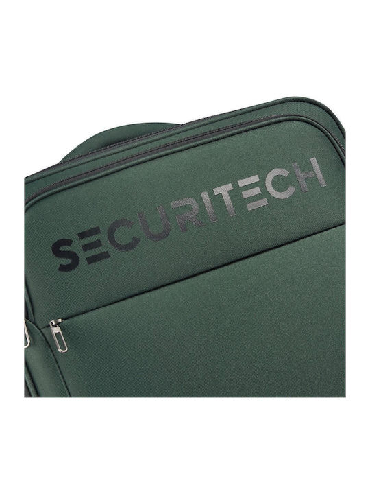 Securitech by Delsey Μεγάλη Βαλίτσα Ταξιδίου Υφασμάτινη Vanguard Green με 4 Ρόδες Ύψους 76εκ.