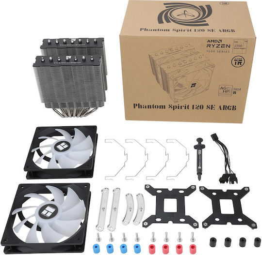 Thermalright Phantom Spirit 120 SE ARGB Dual Fan CPU Cooling for 115x/1200/1700 Socket