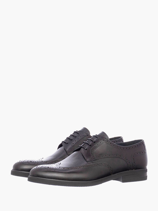 Philippe Lang Men's Leather Dress Shoes Black