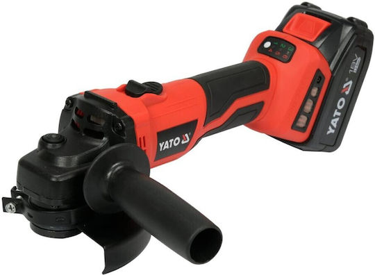 Yato YT-828294 Τροχός 125mm Μπαταρίας Brushless με Ρύθμιση Στροφών 1x4Ah