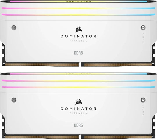Corsair Dominator Titanium RGB XMP DDR5 32GB RAM with 2x16GB Modules and Speed 6000 for Desktop