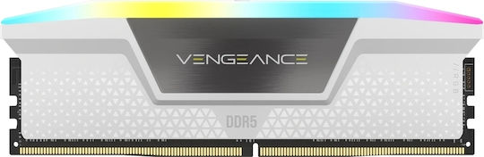 Corsair Vengeance RGB XMP DDR5 32GB RAM με 2x16GB Modules και Ταχύτητα 6000 για Desktop