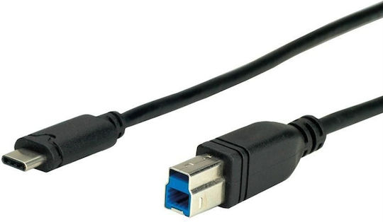 Roline USB 3.2 Cable USB-C male - USB-B male Black 1.8m (11.02.8880-10)