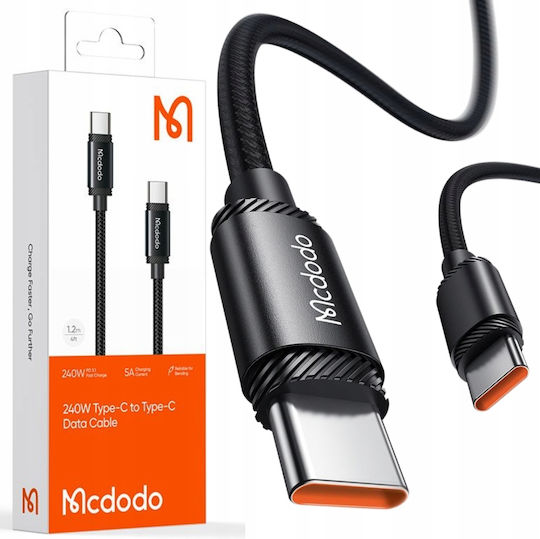 Mcdodo USB 3.0 Cable USB-C male - USB-C 240W PD Μαύρο 2m CA-3681