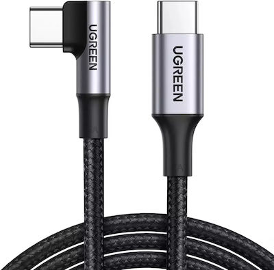 Ugreen US334 Braided USB 2.0 Cable USB-C male - USB-C male 100W Black 2m (70645)