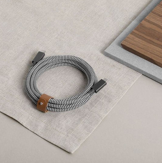 Native Union Belt USB 2.0 Cable USB-C Male - USB-C 240W PD Black 2.4m BELT-PRO2-ZEB-NP