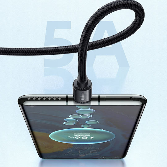 Mcdodo Braided USB 3.1 Cable USB-C male - USB-C 240W PD Μαύρο 1.2m CA-3680