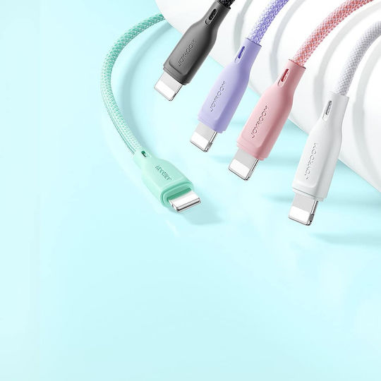 Joyroom Multi-Color Series Sa34-cc3 USB 2.0 Cable USB-C Male - USB-C 60W PD Black 1m