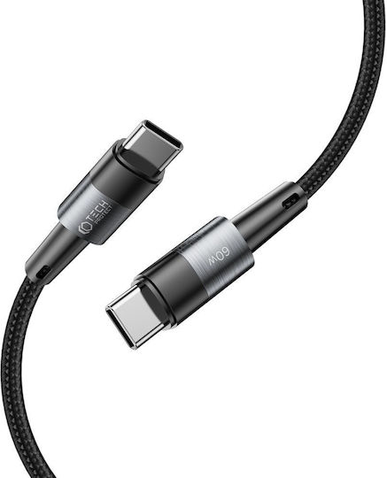 Tech-Protect Ultraboost Braided USB 2.0 Cable USB-C Male - USB-C 60W PD Gray 2m