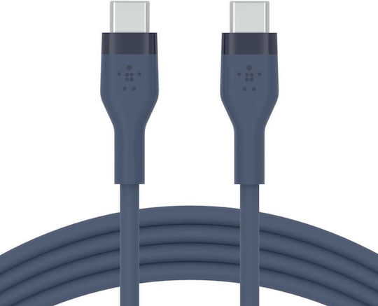 Belkin Boostcharge Flex USB 2.0 Cable USB-C Male - USB-C 60W PD Blue 2m CAB009bt2MBL