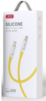 XO NB-Q252B USB 2.0 Kabel USB-C männlich - USB-C 60W PD Gelbe 1m XO-NB252YL