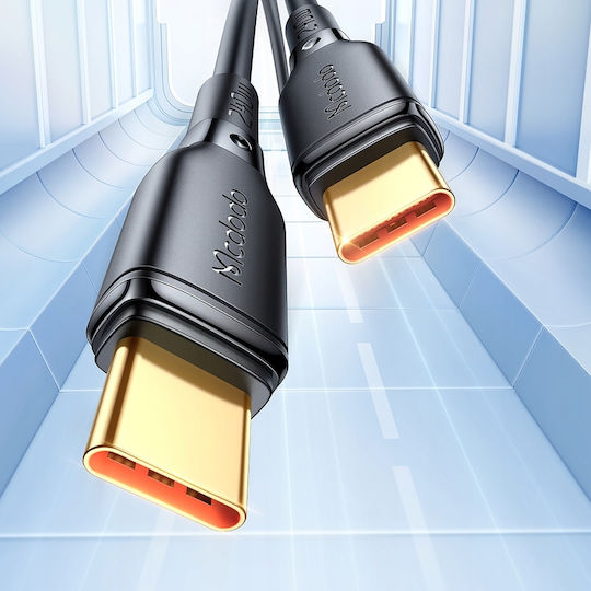 Mcdodo CA-3311 USB 2.0 Cable USB-C male - USB-C 240W PD Μαύρο 2m CA-3311