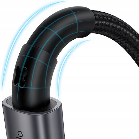 Mcdodo Плетен USB 3.0 Кабел USB-C Мъжки - USB-C 65W Захранване (PD) Черен 1м CA-3130