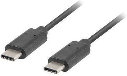 Lanberg USB 3.1 Кабел USB-C Мъжки - USB-C Черен 1.8м CA-CMCM-31CU-0018-BK