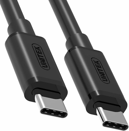 Unitek USB 3.0 Cable USB-C male - USB-C Μαύρο 1m Y-C477BK