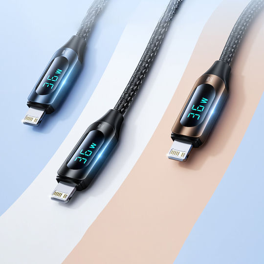 Wozinsky Braided USB-C to Lightning Cable 36W Μαύρο 2m (WUCLC2)