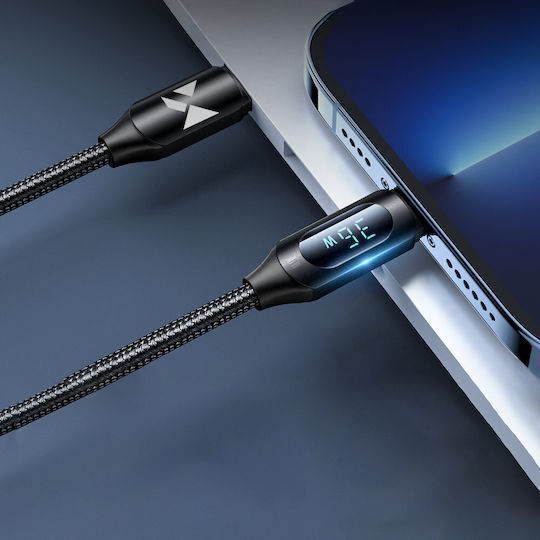 Wozinsky Braided USB-C to Lightning Cable 36W Μαύρο 2m (WUCLC2)