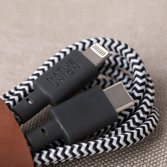 Native Union Belt Braided la Cablu Lightning Gri 1.2m Cosmos
