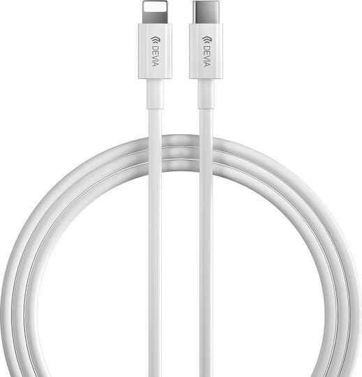 Devia EC146 USB-C zu Lightning Kabel 27W Weiß 2m (378805)