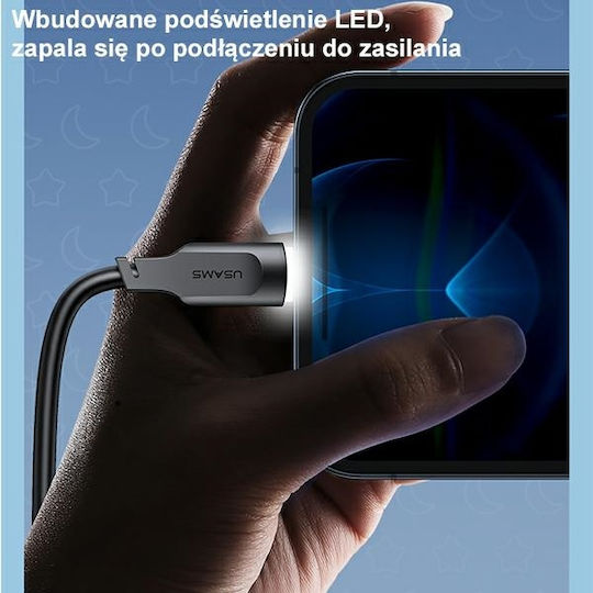 Usams US-SJ565 USB-A zu Lightning Kabel Lila 1.2m (SJ565USB03)