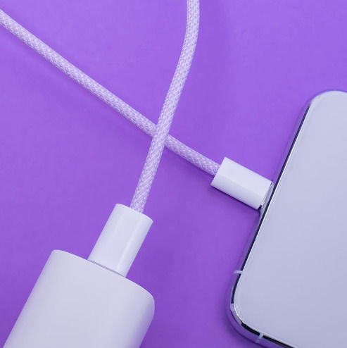 Maxlife Geflochten USB-C zu Lightning Kabel 20W Lila 1m (MXUC-06)