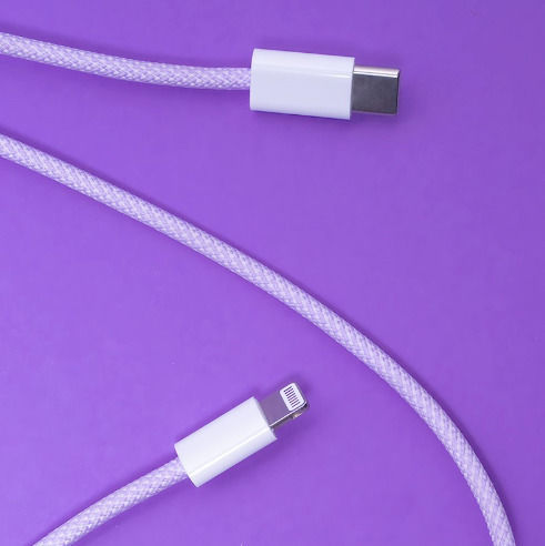 Maxlife Geflochten USB-C zu Lightning Kabel 20W Lila 1m (MXUC-06)