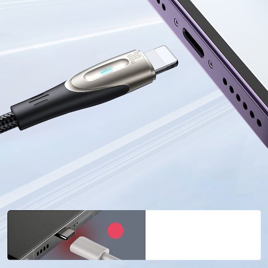 Joyroom Braided USB-A to Lightning Cable 18W Μαύρο 1.2m SA31-AL3
