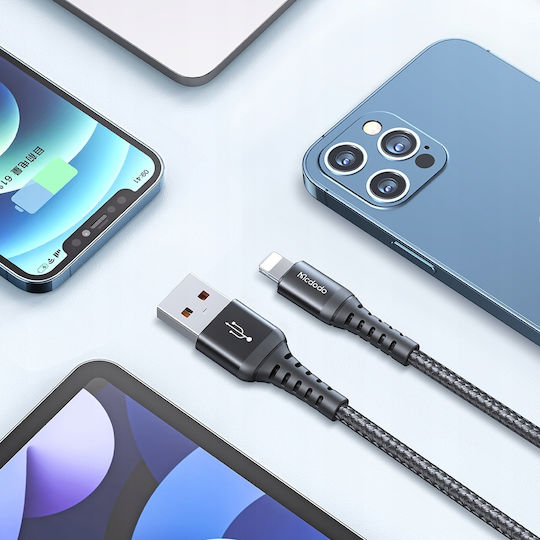 Mcdodo Braided USB-A to Lightning Cable 18W Μαύρο 3m (CA-2263)