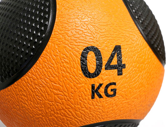 Ruilin Μπάλα Medicine 22cm , 4kg σε Μαύρο Χρώμα