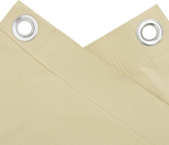 vidaXL Shade Divider Beige in Roll with PVC Coating 1.2x3m