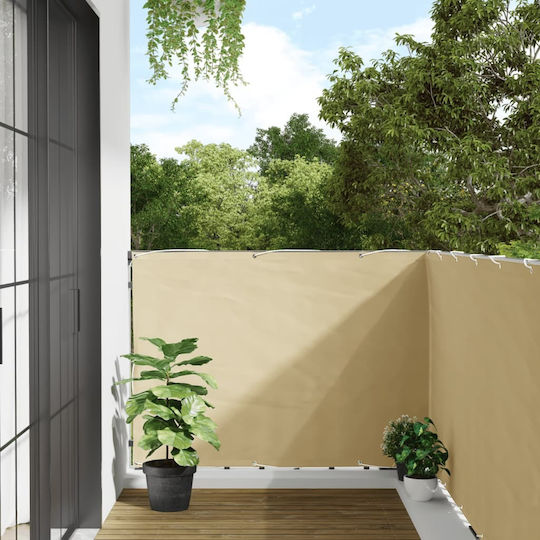 vidaXL Shade Divider Beige in Roll with PVC Coating 1.2x3m
