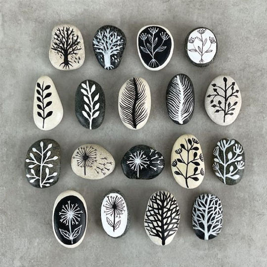 Grey Pebbles - Wild Flowers