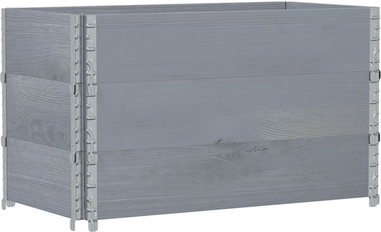 vidaXL Pallet Collar 100cmx50cmx60.5cm 3pcs