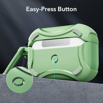 ESR Cyber Armor Hülle Kunststoff in Grün Farbe für Apple AirPods Pro