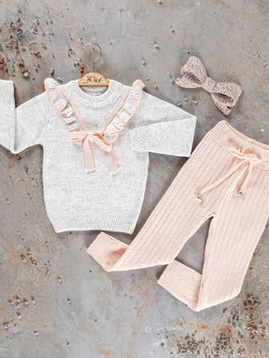 Kids Sweatpants Set Pink