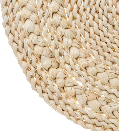 Round Wicker Placemat Beige 38cm Round Wicker Placemat Beige 38cm