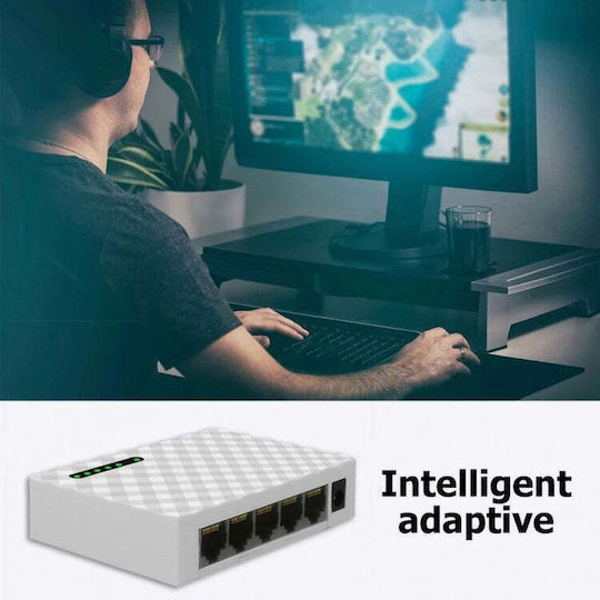 Andowl JH01 Negestionat L2 Switch cu 5 Porturi Gigabit (1Gbps) Ethernet