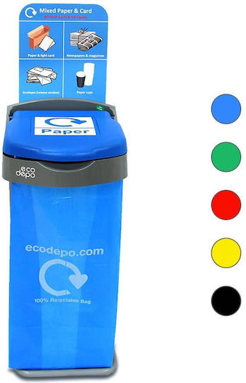 Green City International Recycling Plastic Waste Bin Red