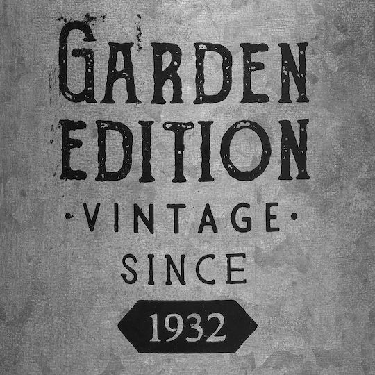 Atmosphera Garden Edition Γλάστρα Πλαστική A-s Zinc 21x21x37εκ.