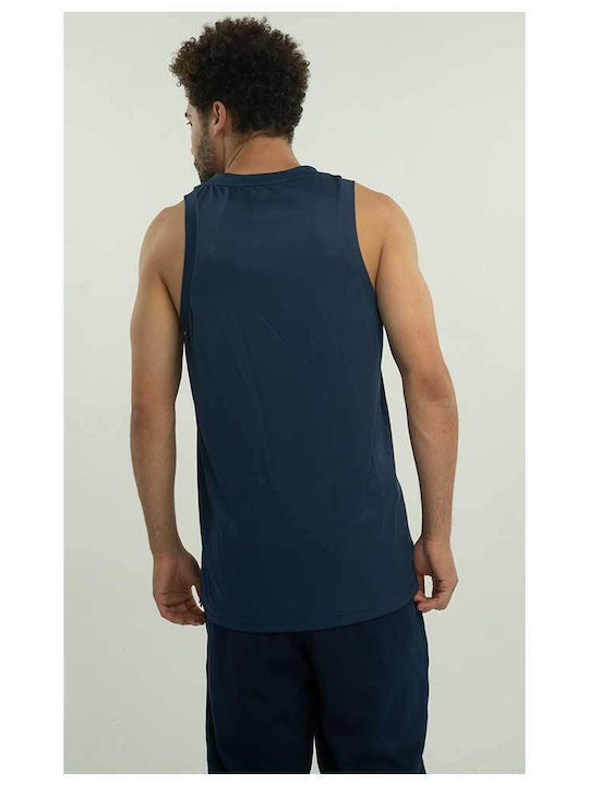 4F Herren Ärmelloses Shirt Marineblau