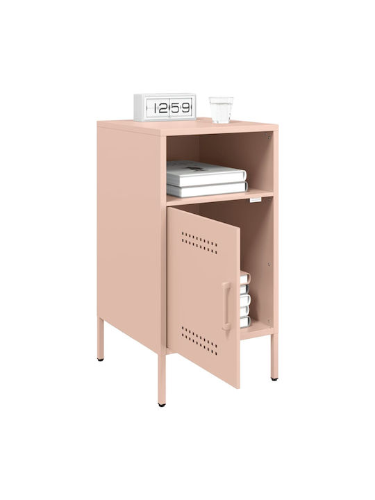 Noptiere Metalice Roz 2buc 36x39x68cm
