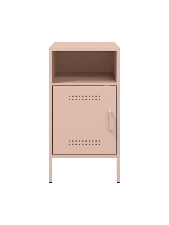Noptiere Metalice Roz 2buc 36x39x68cm