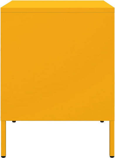 Комоди Метални Жълт 2бр 36x39x50.5см