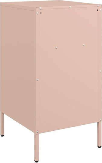 Nachttische Metall Rosa 2Stück 36x39x68cm