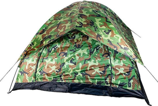 Muhler Camping Tent Igloo Green with Double Cloth for 4 People 210x210x120cm