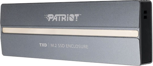 Patriot Case for Hard Drive M.2 SATA III with Connection Type-C Gray