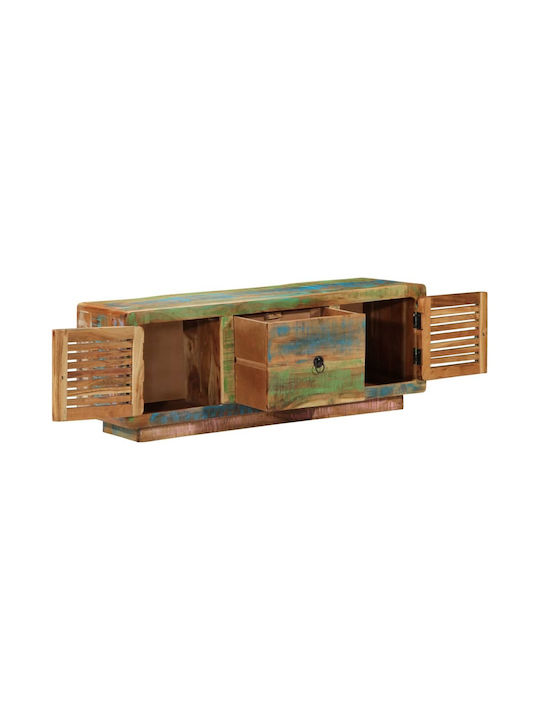 TV Stand from Solid Wood Coffee L110xW30xH40cm