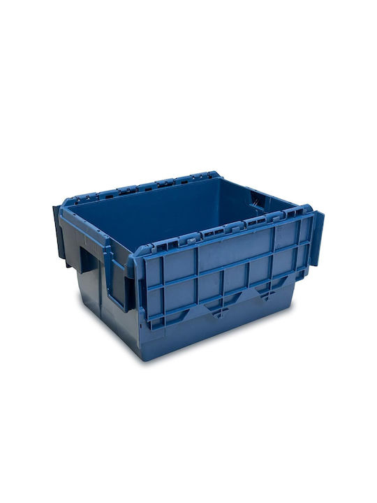 Green City International Plastic Storage Box with Lid Blue 33lt 1pcs