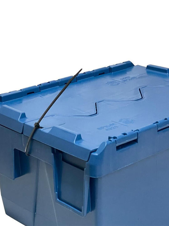 Green City International Plastic Storage Box with Lid Blue 95lt 1pcs