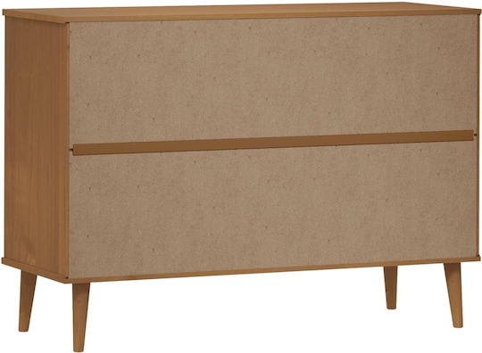 Comoda pentru Dormitor Molde cu 6 sertare Maro 113x40x80buc